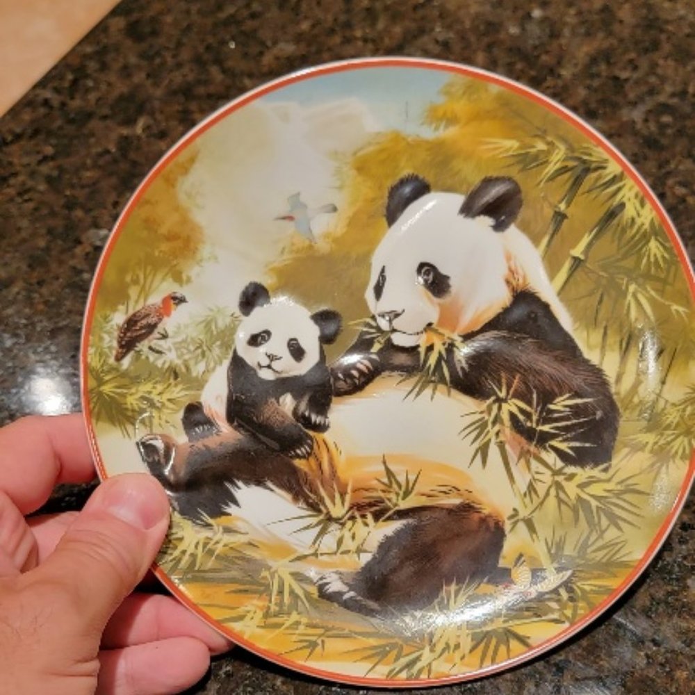 5 Assorted Collectors Panda Ceramic Plates.